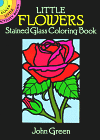 Little Flowers Stained Glass Coloring Book
