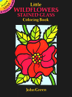 Little Wildflowers Stained Glass Coloring Book