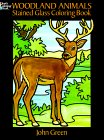 Woodland Animals Stained Glass Coloring Book
