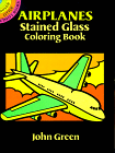 Airplanes Stained Glass Coloring Book