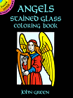 Angels Stained Glass Coloring Book