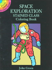 Space Exploration Stained Glass Coloring Book