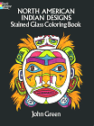 North American Indian Designs Stained Glass Coloring Book