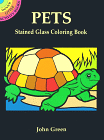 Pets Stained Glass Coloring Book